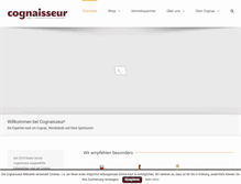 Tablet Screenshot of cognaisseur.com